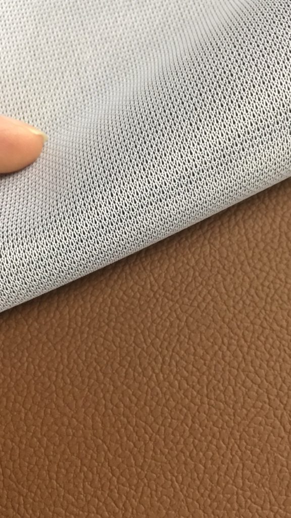pu pvc leather backing fabric