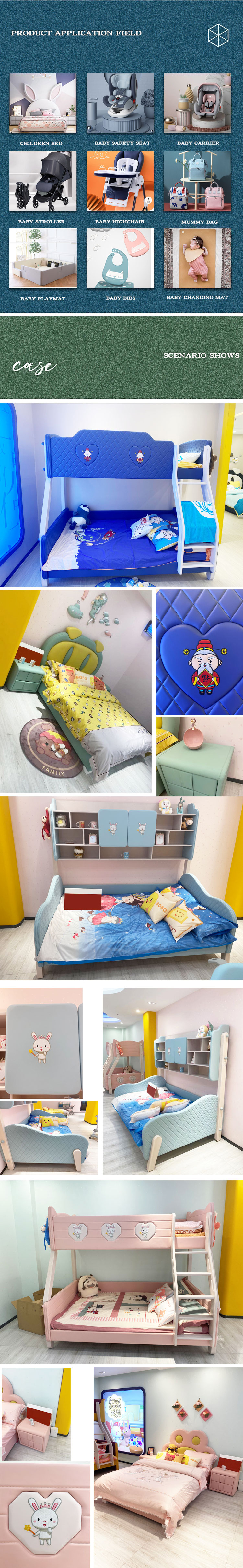 silicone leather for children bed