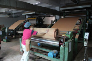 cork leather production line